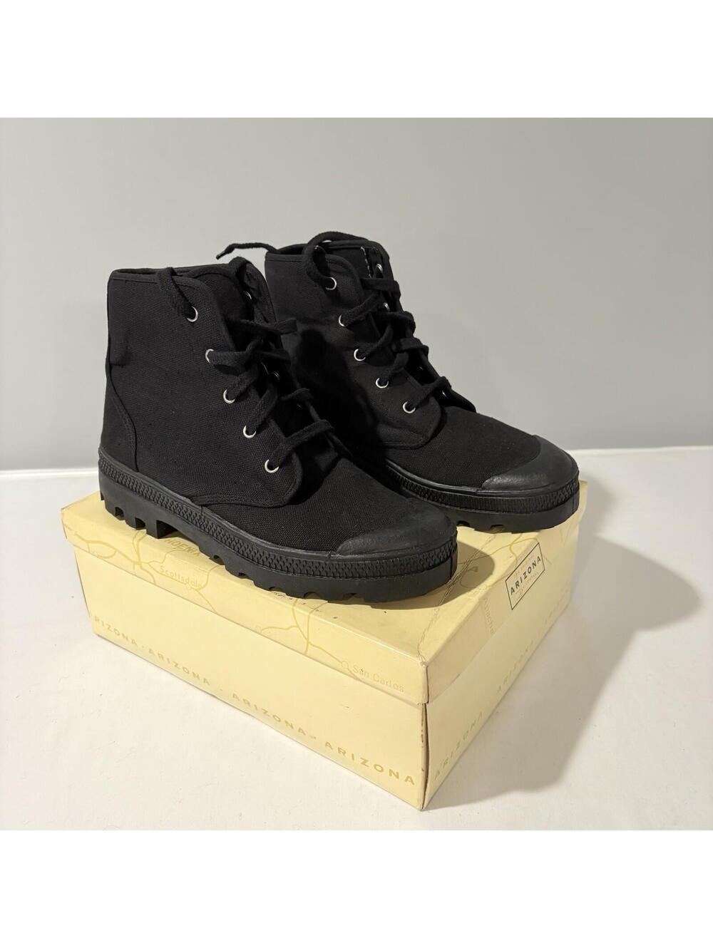 Arizona Jean Company Women’s Canvas All Black High Top Lug Sole Sneakers Size 8